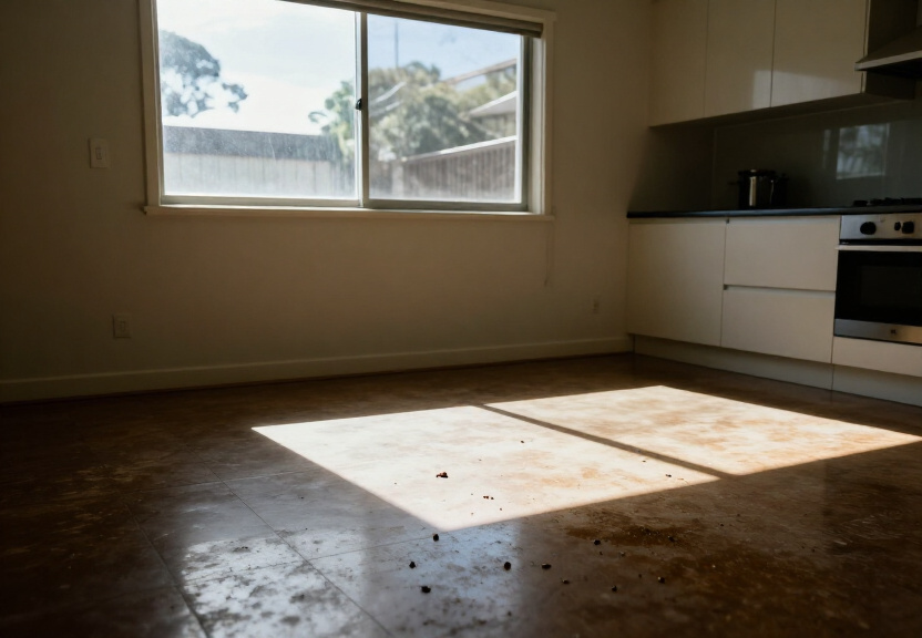 Ant trail along kitchen counter in Cambridge Park home